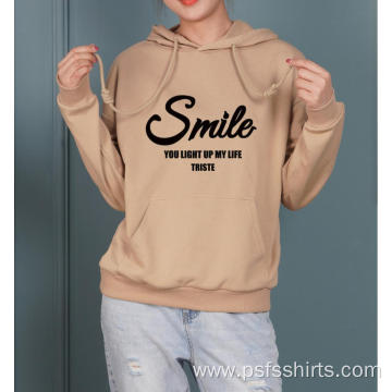 Printed Hoodies with Two Brown Colors